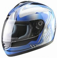 Шлем мотоциклетный Michiru Mi120 blue